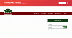 Desktop Screenshot of farmerssavings.com